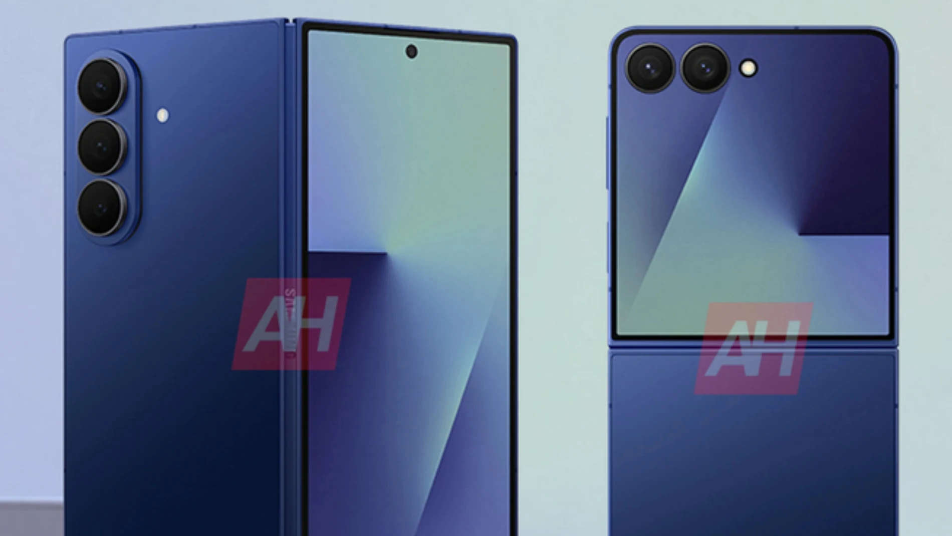 Renders filtrados de los nuevos Samsung Galaxy Z Fold7 y Galaxy Z Flip7
