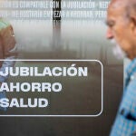 Cartel de seguros con la palabra jubilación.