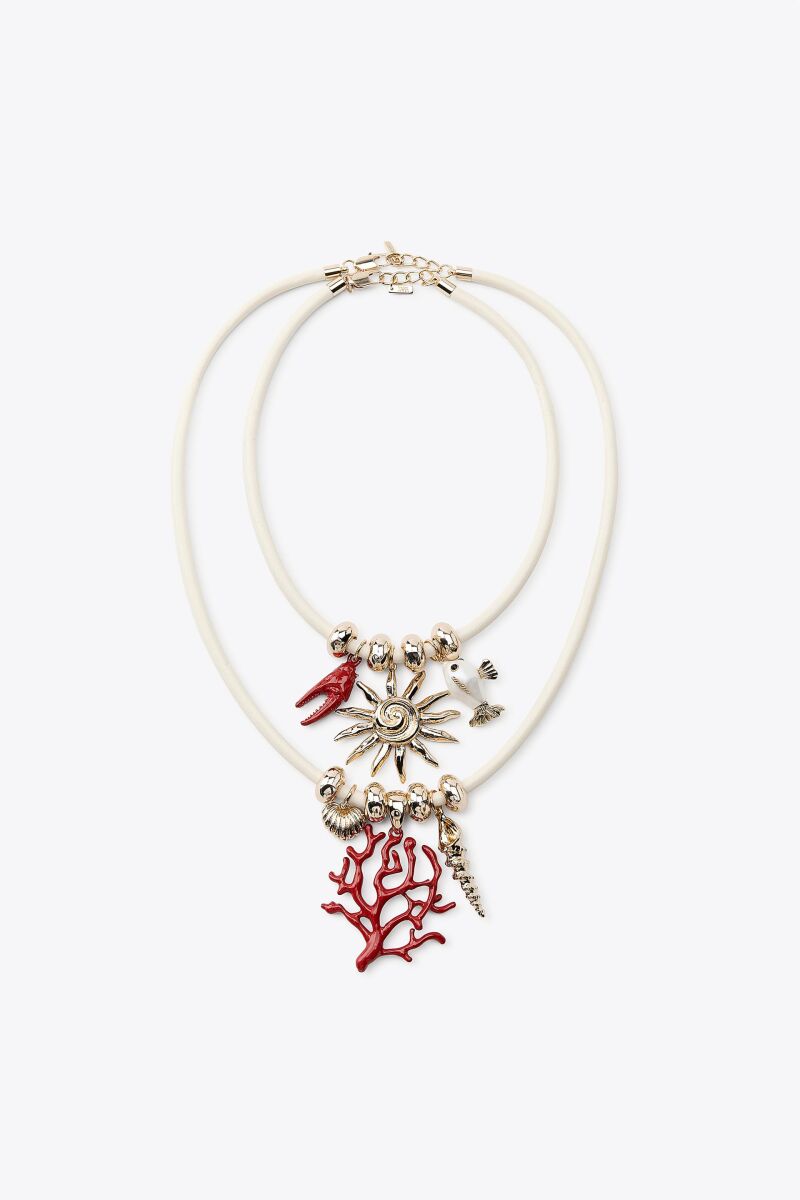 Pack 2 collares charms marinos.