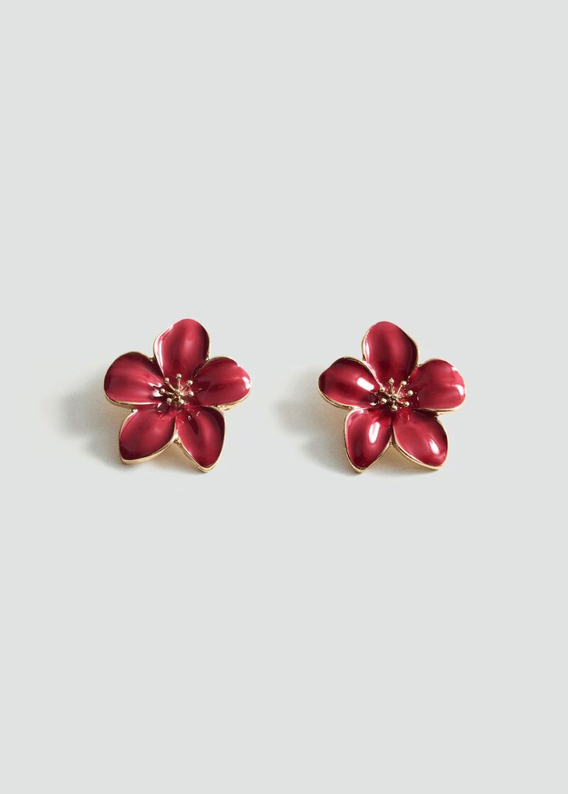 Pendientes flores.