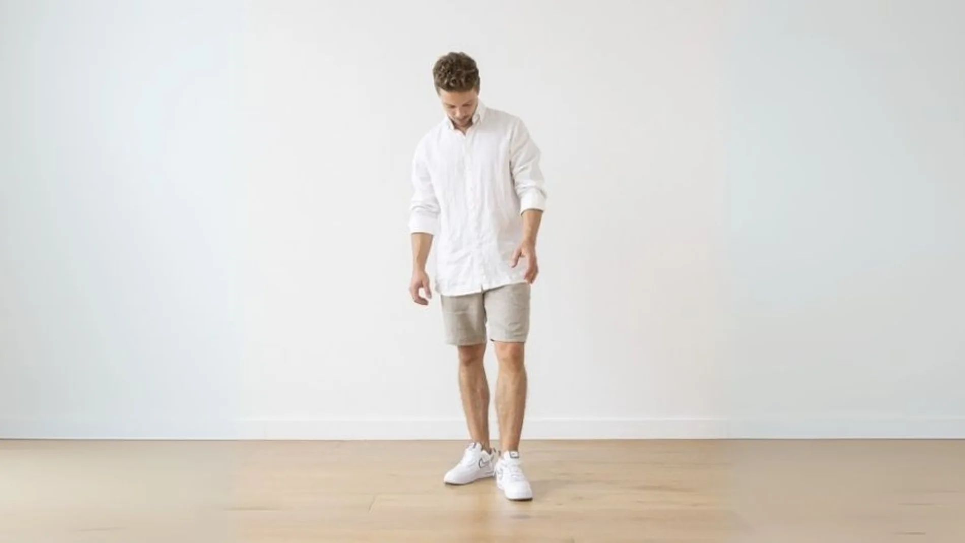 Pantalones Cortos Hombre Lino