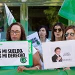 Concentración de enfermeras y fisioterapeutas en Valladolid