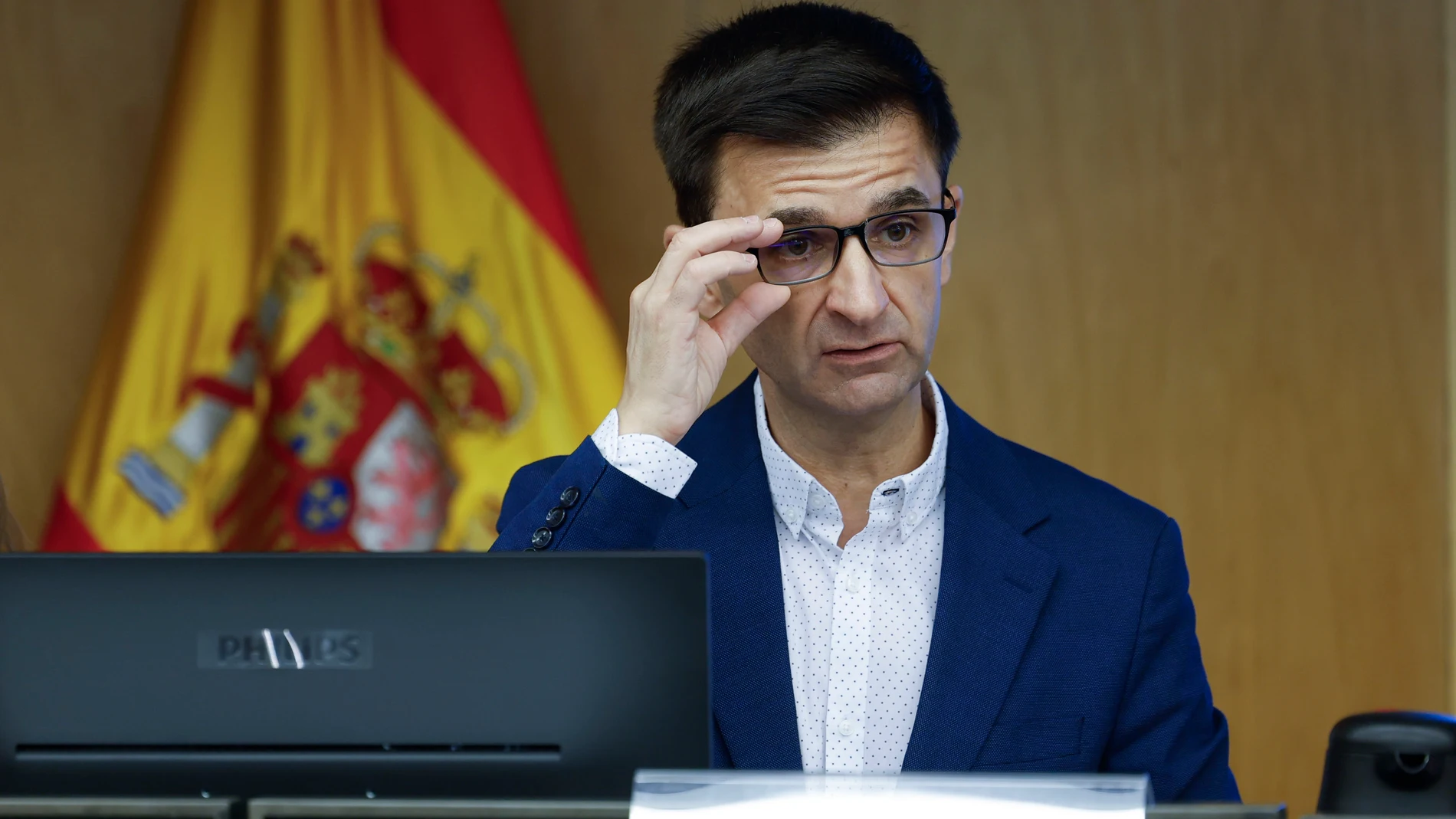 MADRID, 26/06/2025.- El presidente del Consejo de Administración de la Corporación RTVE, José Pablo López, comparece ante la Comisión Mixta de Control Parlamentario este jueves, en el Congreso, en Madrid. EFE/ Mariscal
