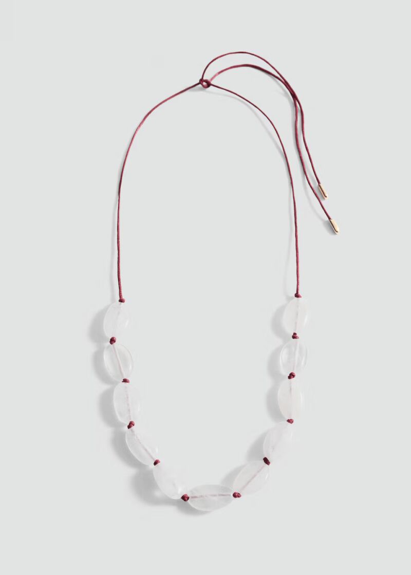 Collar colgante piedras.
