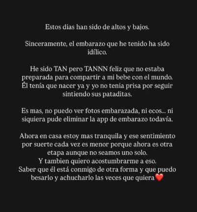 Comunicado de Isa Pantoja en sus redes sociales