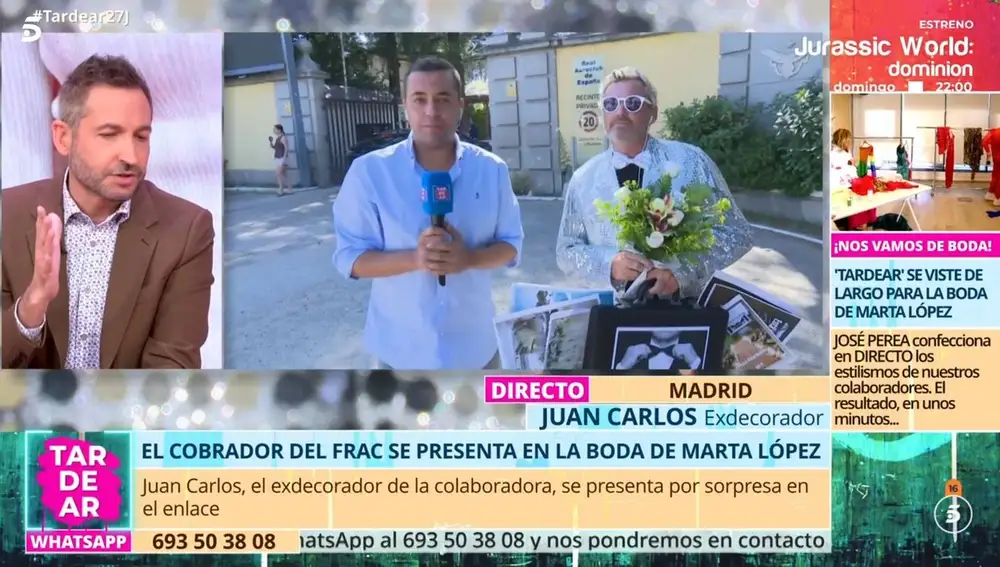 El decorador irrumpe en la boda de Marta López