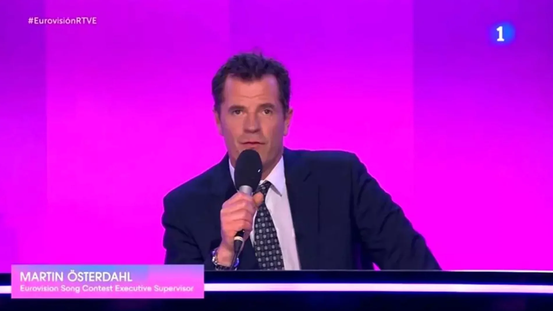 Captura de Martin Österdahl en 'Eurovisión 2024'