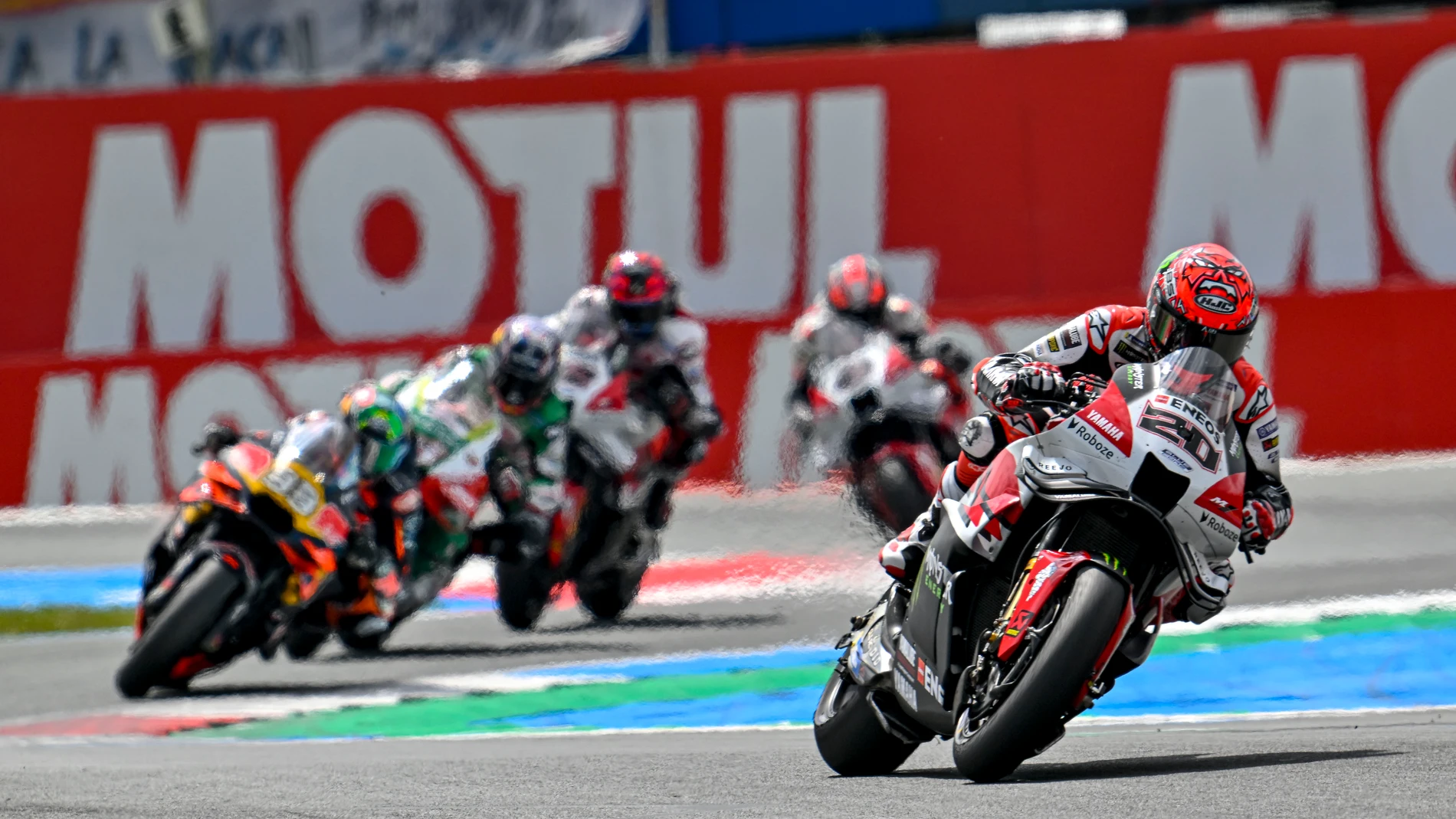 20 QUARTARARO Fabio (fra), Monster Energy Yamaha MotoGP, Yamaha YZR-M1, action during the 2025 MotoGP Motul Grand Prix of the Netherlands, Netherlands GP, on the TT Circuit Assen, from June 27 to 29, in Netherlands - Photo Studio Milagro / DPPI AFP7 29/06/2025 ONLY FOR USE IN SPAIN