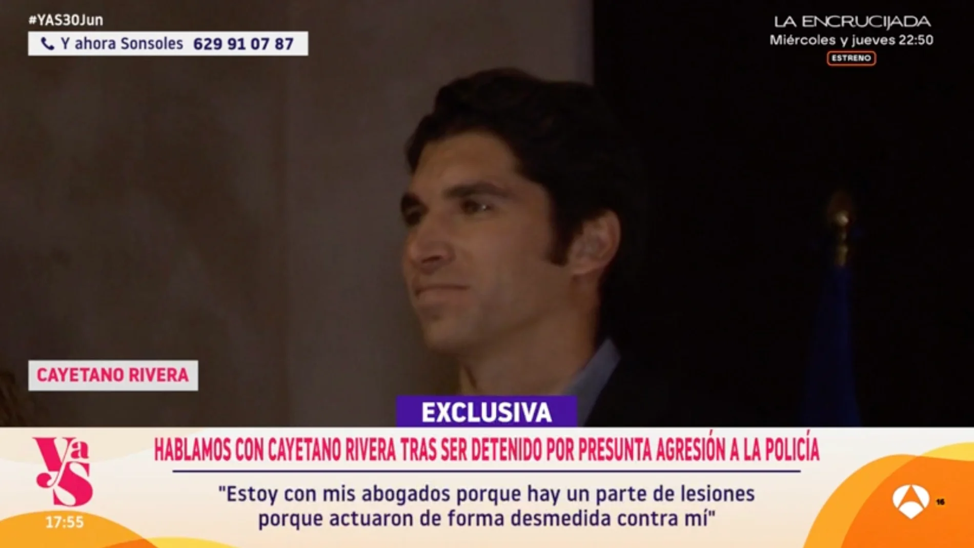 Captura de Cayetano Rivera en 'Y ahora Sonsoles'