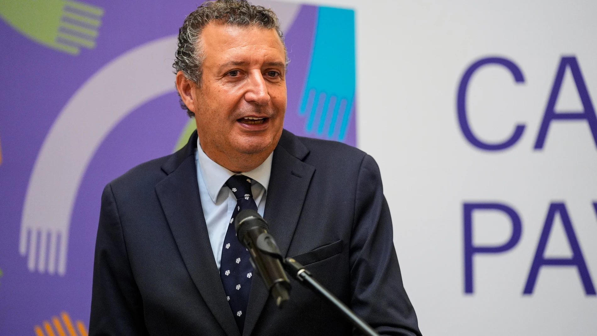 El presidente de la Diputación de Sevilla, Javier Fernández, durante el acto de inauguración del Pabellón de los Cuidados en la Casa de la Provincia, a 30 de junio de 2025 en Sevilla (Andalucía, España). El presidente de la Diputación de Sevilla, Javier Fernández, junto con la Ministra de Igualdad del Gobierno de España, Ana Redondo, han inaugurado el Pabellón de los Cuidados en la Casa de la Provincia en el marco de la IV Conferencia Internacional sobre la Financiación para el Desarrollo de ...