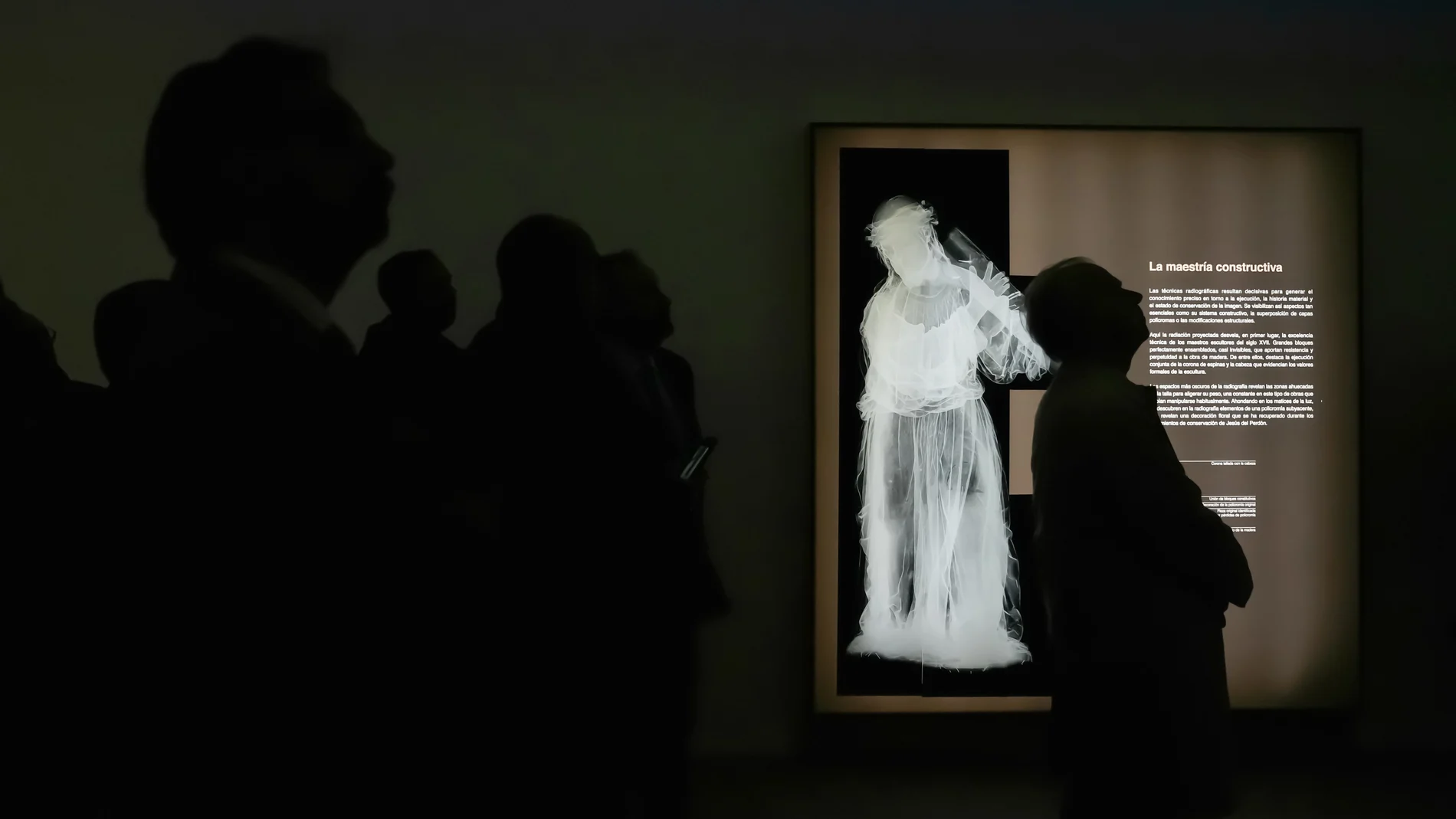 Una radiografía expuesta en la muestra "La imagen revelada", con ocasión del 30 aniversario del IAPH
