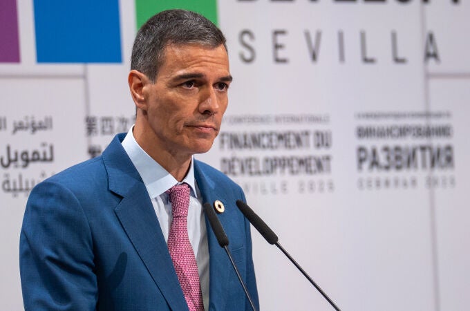 Pedro Sánchez, en la IV Conferencia Internacional sobre Financiación para el Desarrollo en Sevilla