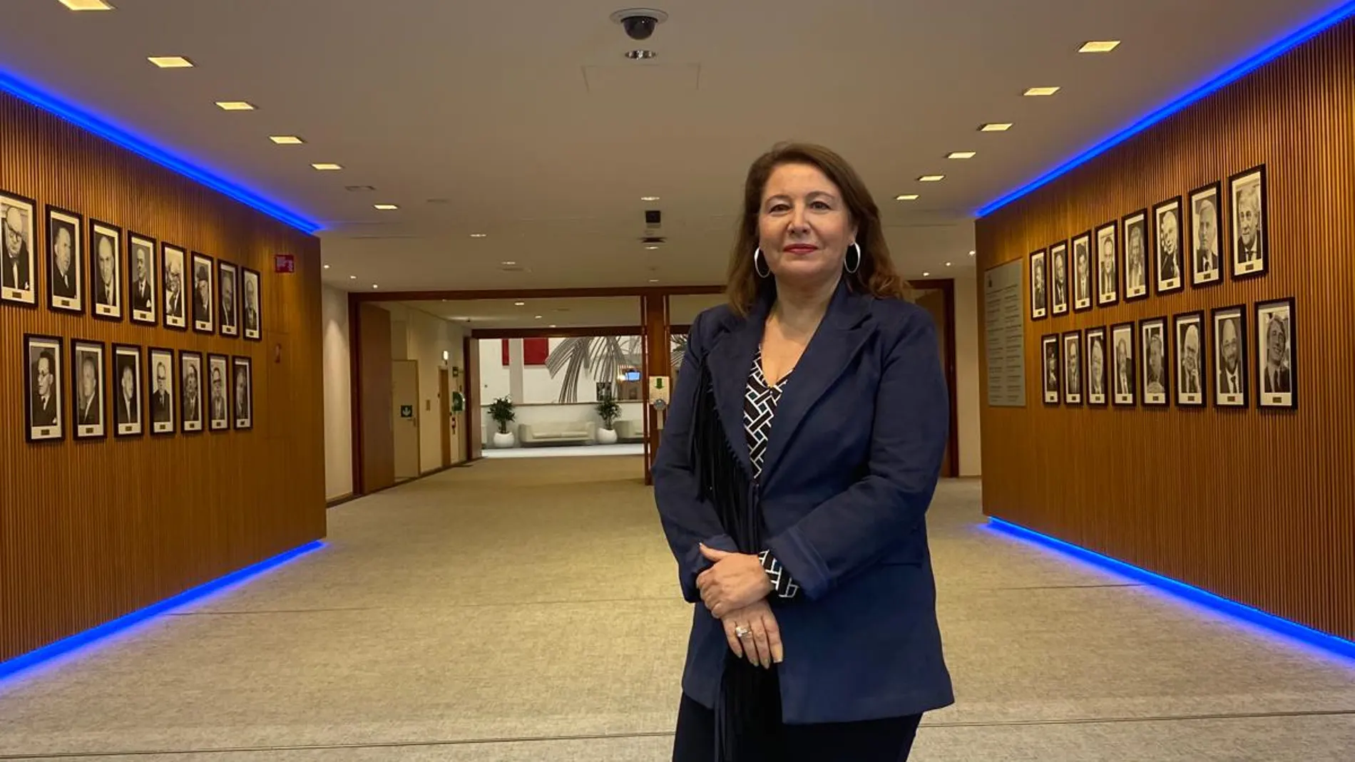Carmen Crespo, en el Parlamento Europeo