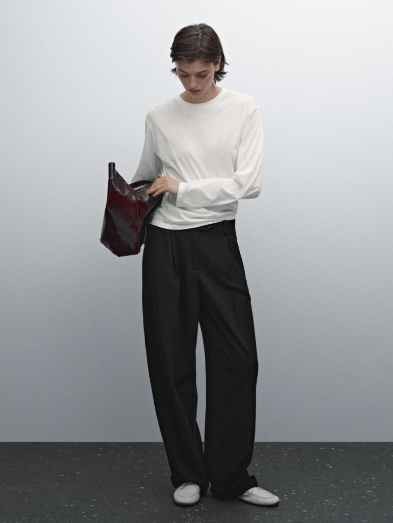 Pantalones rectos y cómodos tipo sastre