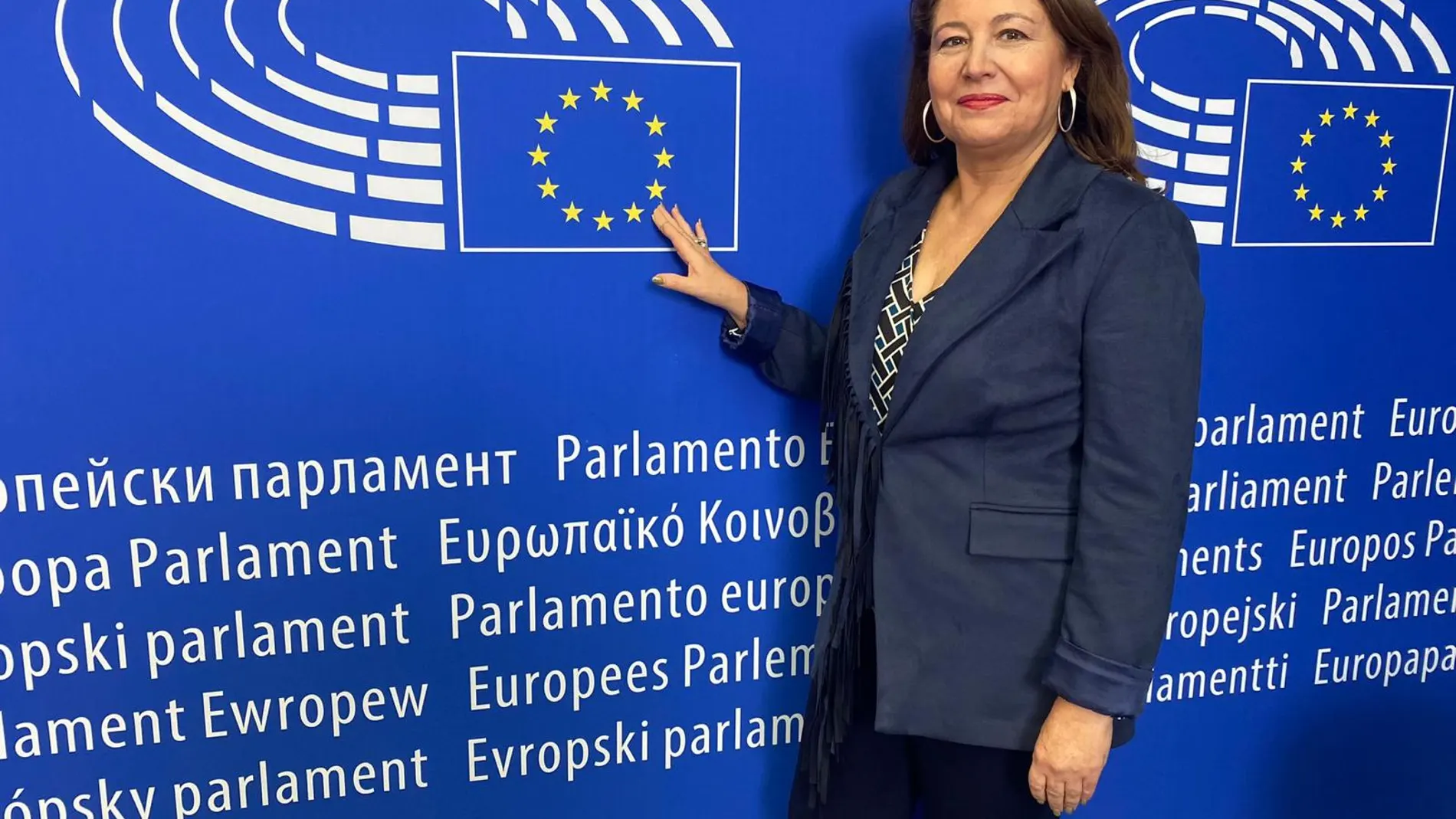 Carmen Crespo, en el Parlamento Europeo