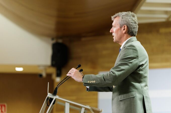 Rueda, hoy, en su comparecencia ante los medios. 
