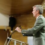 Rueda, hoy, en su comparecencia ante los medios. 