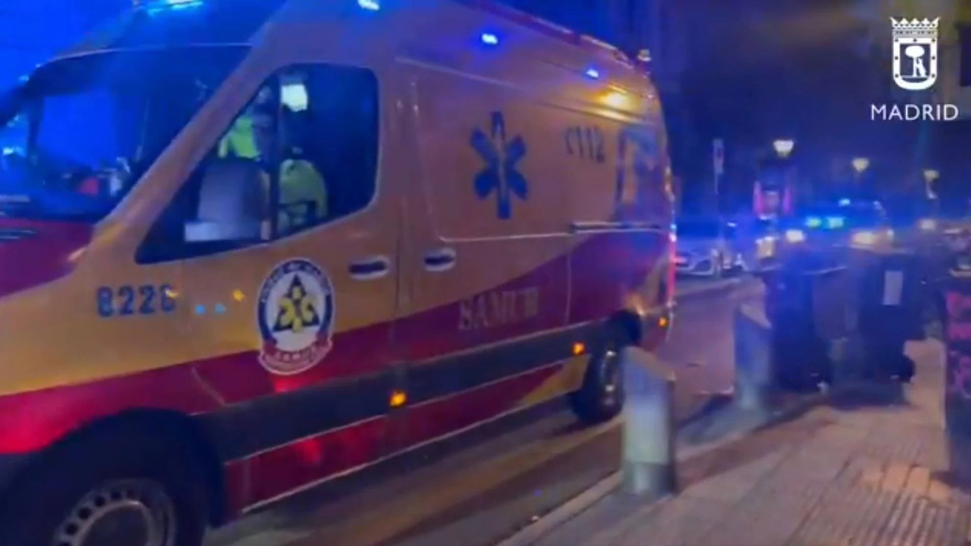 MADRID.-VÍDEO: Sucesos.- Herido grave un hombre tras ser agredido con un arma blanca en Embajadores