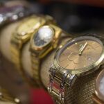 Imagen de archivo de relojes de una pasada subasta