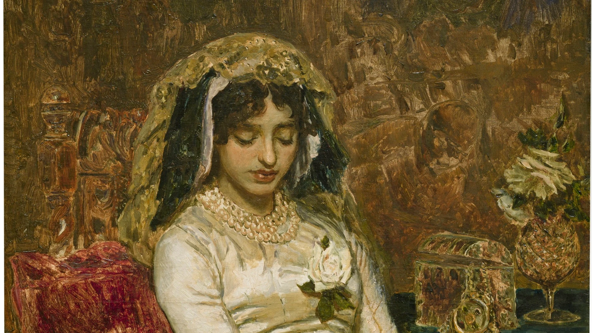 (Foto de ARCHIVO)'Antes de la boda', Muñoz Degrain, Antonio Óleo sobre lienzo, 120 x 95 cm 1882 Madrid, Museo Nacional del Prado. Adquirido en 1884REMITIDA / HANDOUT por MUSEO DEL PRADOFotografía remitida a medios de comunicación exclusivamente para ilustrar la noticia a la que hace referencia la imagen, y citando la procedencia de la imagen en la firma16/01/2012
