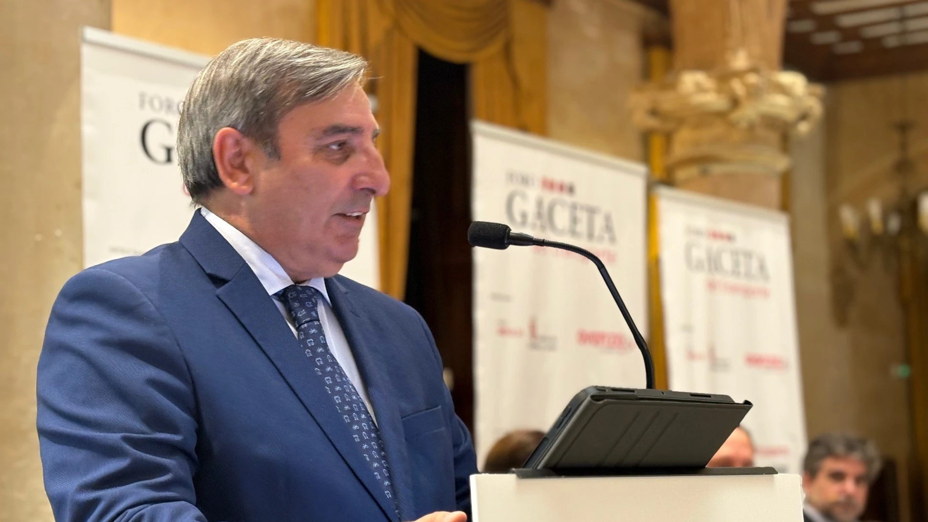 El consejero de Movilidad y Transformación Digital, José Luis Sanz Merino, durante la jornada