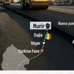 Plano del proyecto de nueva carretera