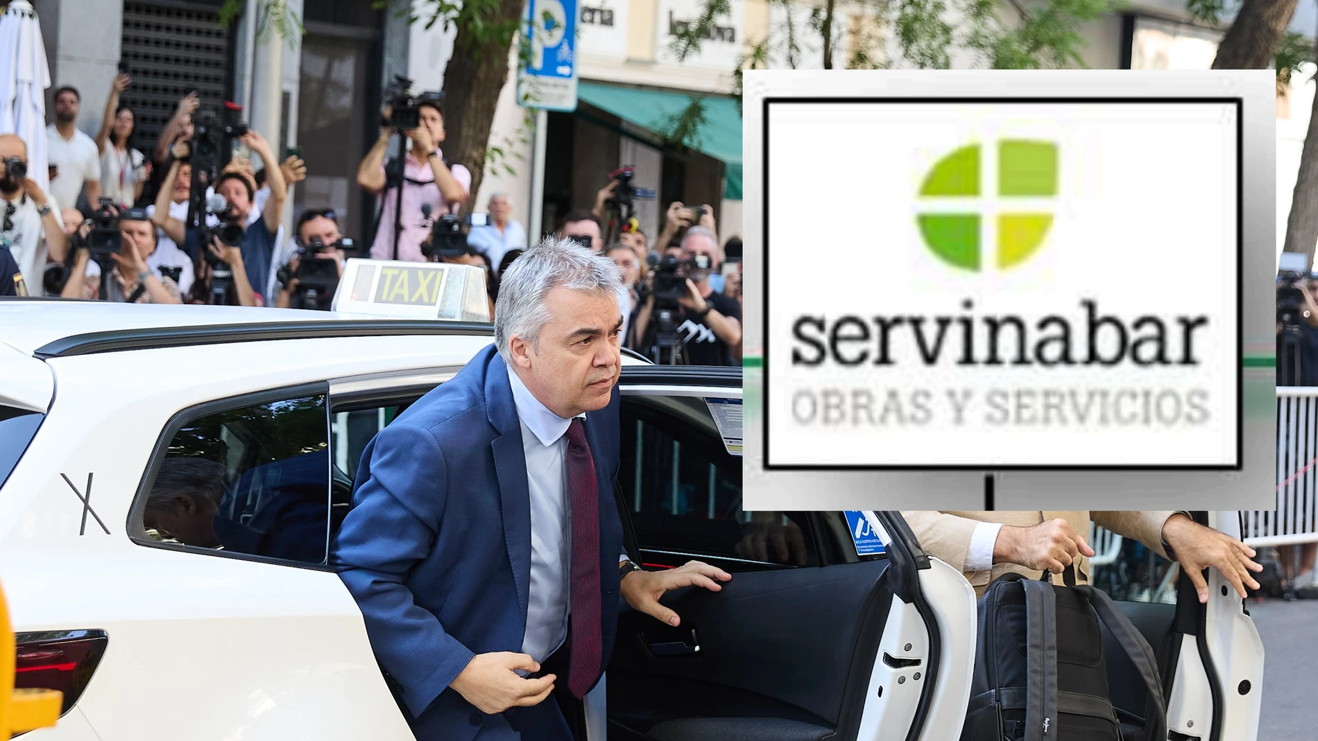 Santos Cerdán, a su llegada al Tribunal Supremo