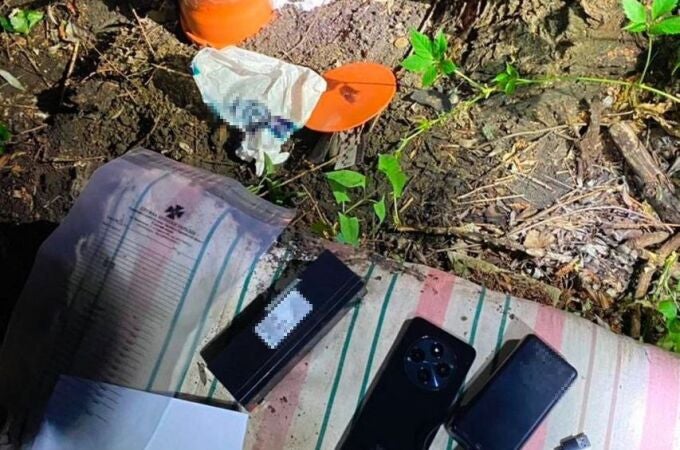 Artefactos explosivos intervenidos por la inteligencia ucraniana
