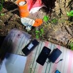 Artefactos explosivos intervenidos por la inteligencia ucraniana