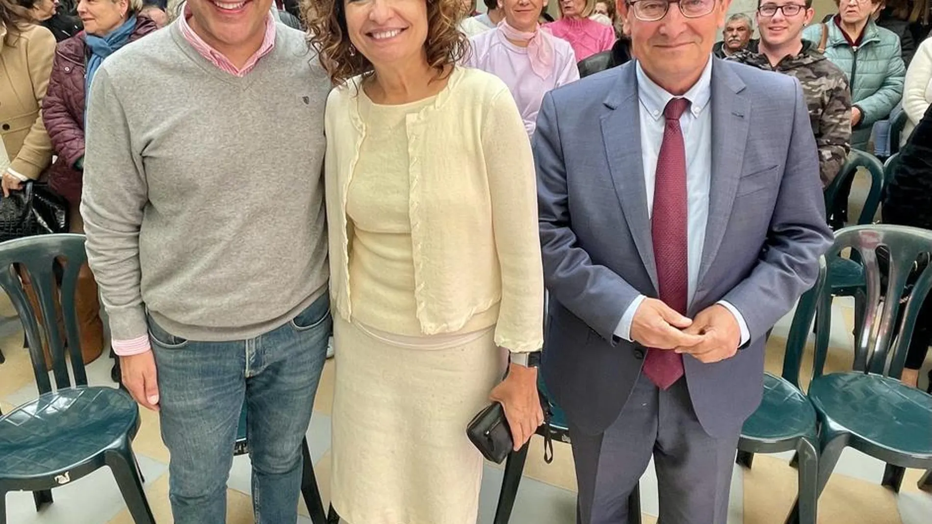 Nazario Montes, María Jesús Montero y José Entrena, en una imagen de archivo