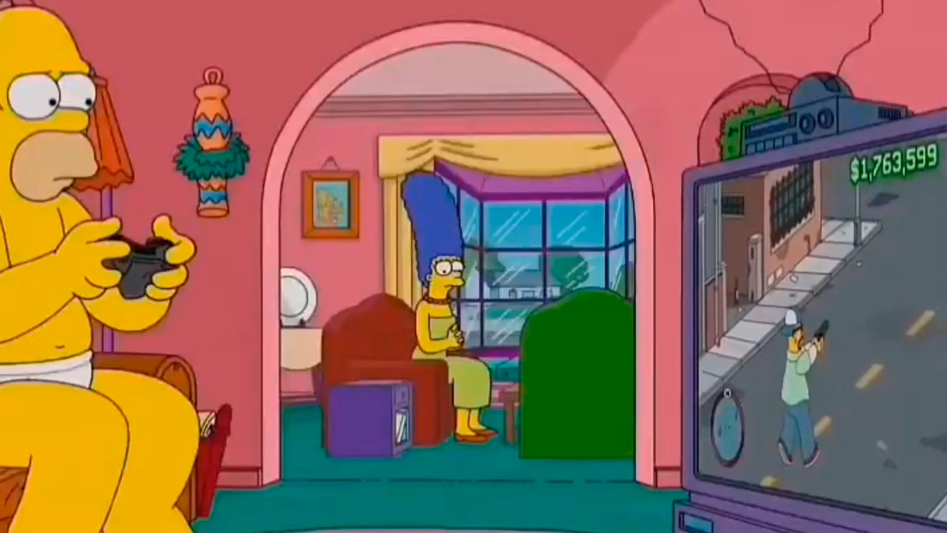 La referencia de Los Simpsons a GTA en su último episodio que ha causado polémica