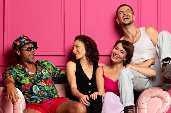 De izda. a dcha., Nacho Almeida, Marta Poveda, Natalia Llorente y Antonio Hernández Fimia