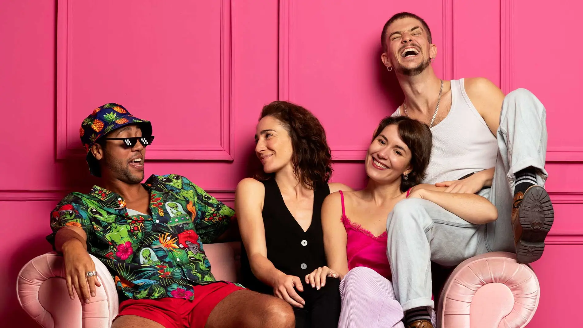De izda. a dcha., Nacho Almeida, Marta Poveda, Natalia Llorente y Antonio Hernández Fimia