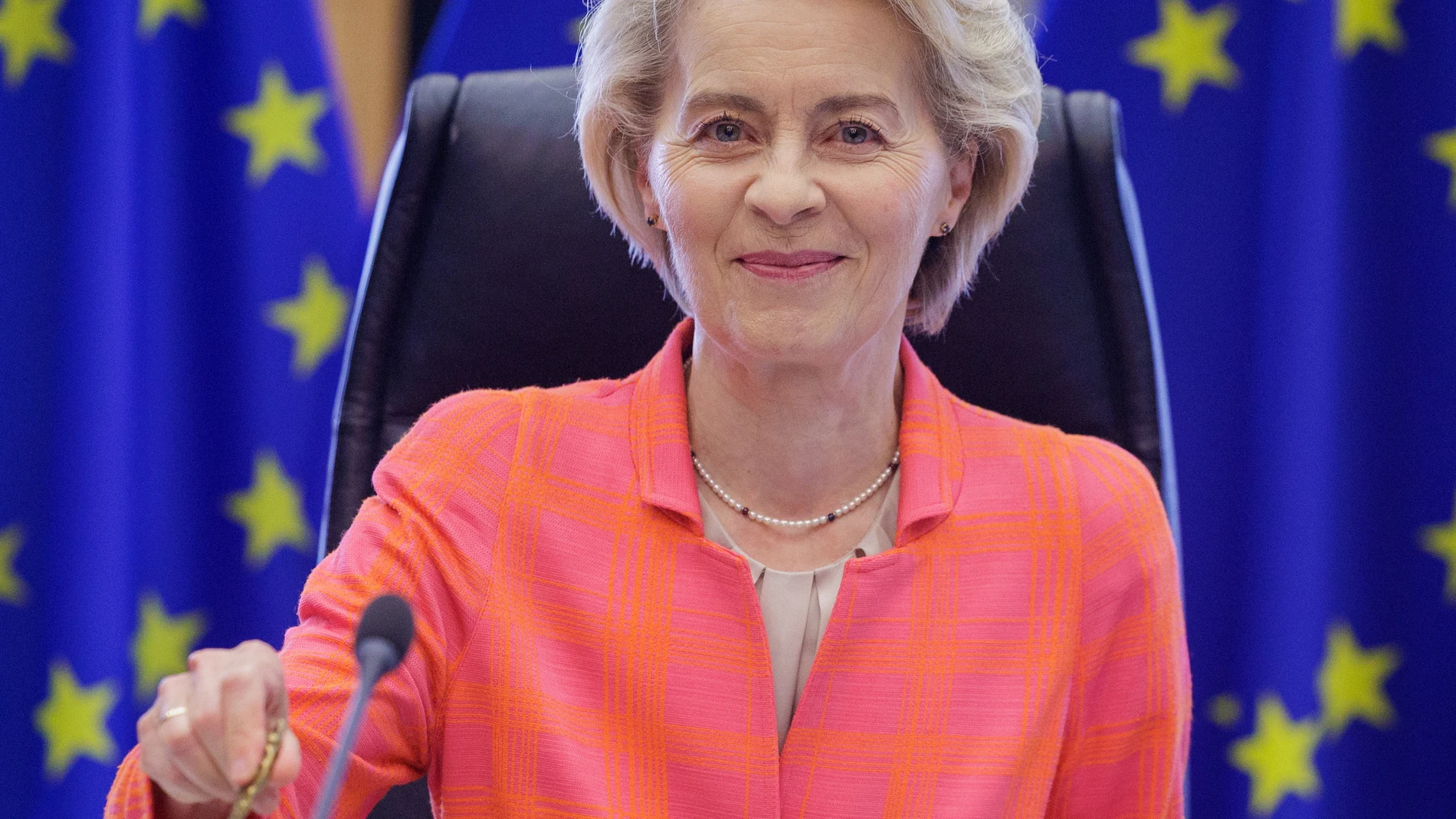 La presidenta de la Comisión Europea, Ursula von der Leyen
