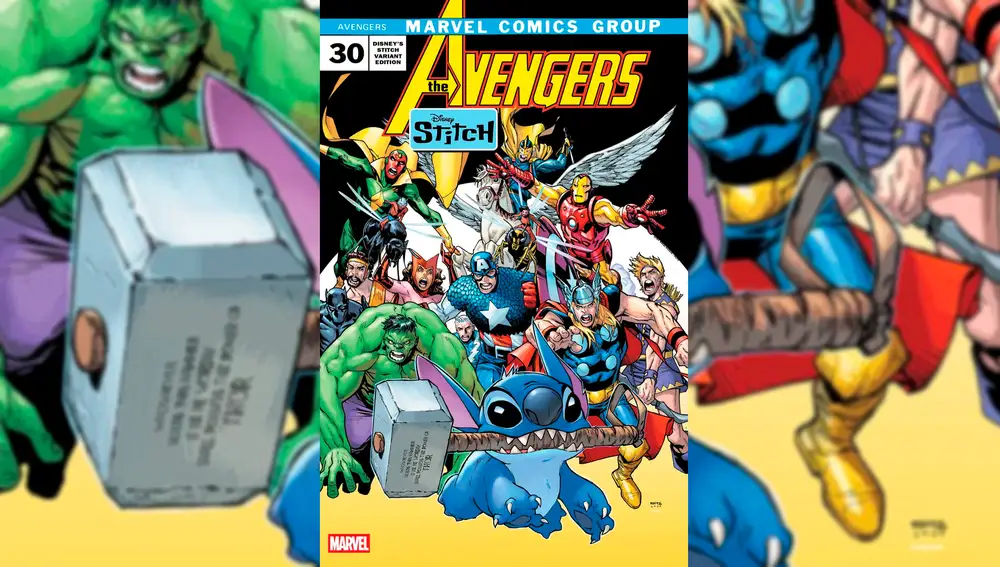 Portada de Avengers #30 en colaboración con Stich