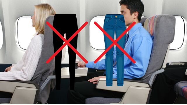 Por qué se está pidiendo a las personas que vaya a coger un vuelo que usen leggings o jeans 