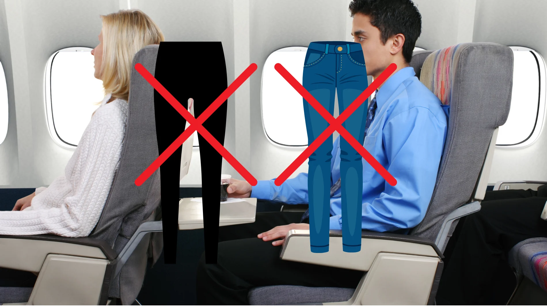 Por qué se está pidiendo a las personas que vaya a coger un vuelo que usen leggings o jeans