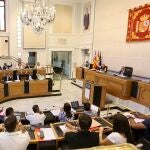 Imagen del pleno ordinario del mes de julio que ha tenido lugar hoy en Alicante
