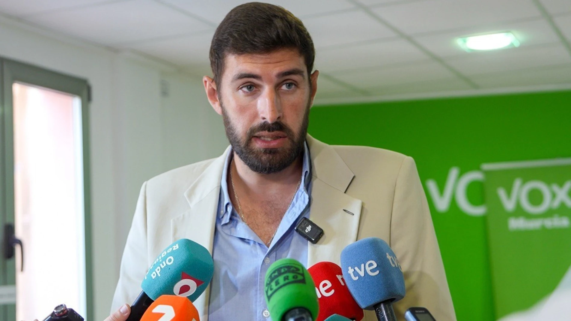 El presidente de Vox en la Región, José Ángel Antelo