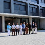 El rector de la UEMC, David García López, junto a los expertos participantes en el Curso