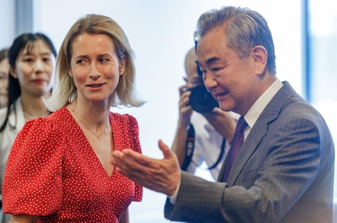 EU's top diplomat Kaja Kallas meets Chinese Foreign Minister Wang Yi in Brussels