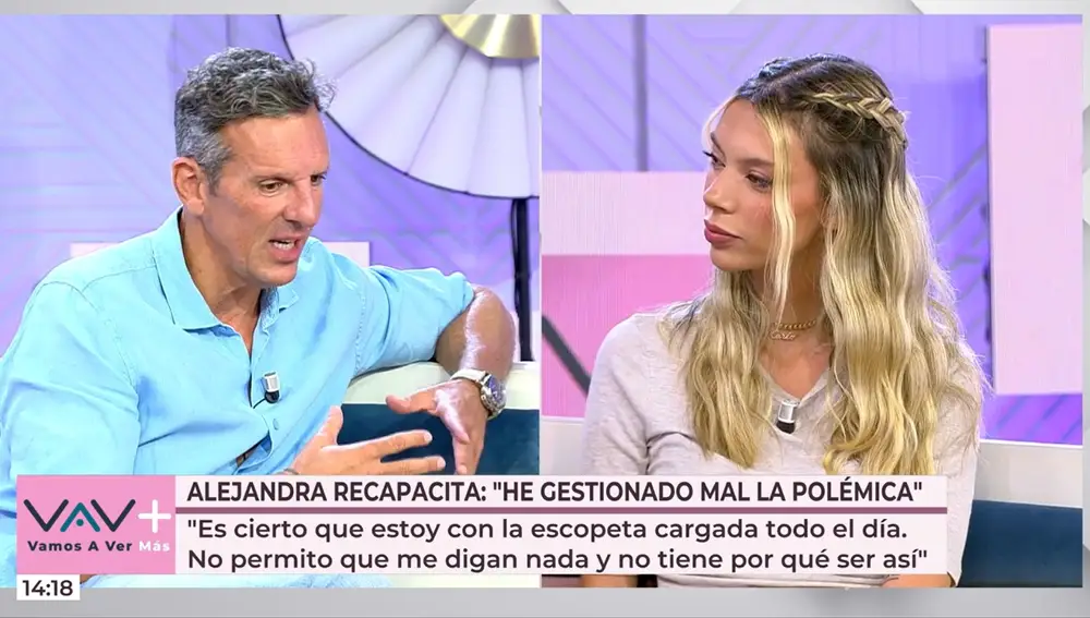 Joaquín Prat y Alejandra Rubio en "Vamos a ver"
