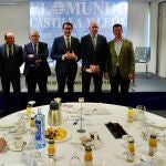 El consejero de Medio Ambiente, Vivienda y Ordenación del Territorio, Juan Carlos Suárez-Quiñones, participa en el Club de Prensa ''Claves de futuro: Industria, suelo y energía'' , organizado por El Mundo Castilla y León