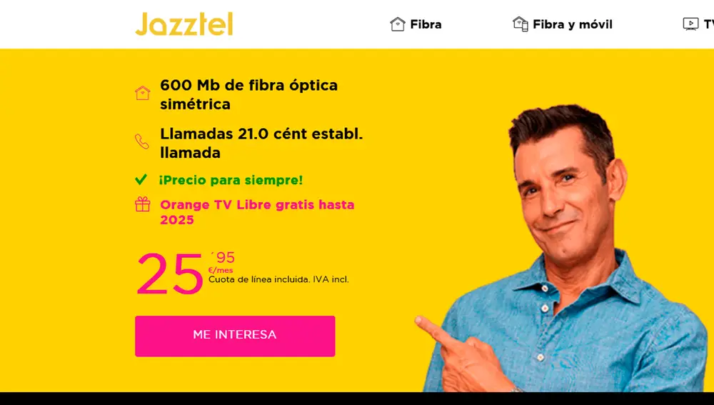 Jesus Vázquez es la cara visible de Jazztel desde hace años