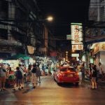 Mercado en Bangkok, Tailandia