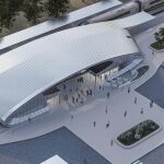 Recreación de la nueva estación de Cercanías de Dos Hermanas (Sevilla)