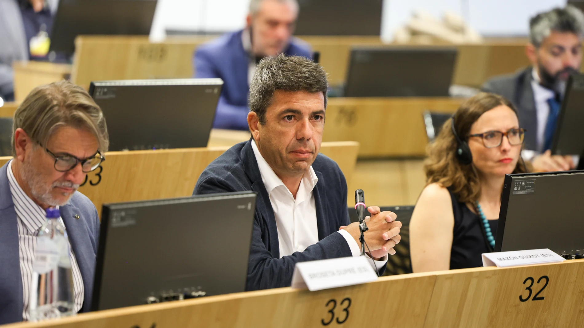 El presidente Mazón durante su intervención en el Comité de Regiones