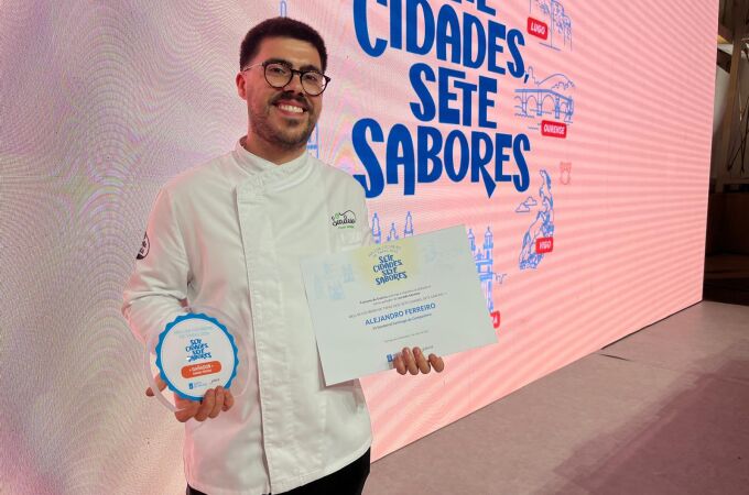 Alejandro Ferreiro, ganador del certámen "Sete Cidades, Sete Sabores".