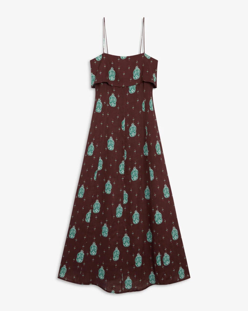 Vestido estampado.