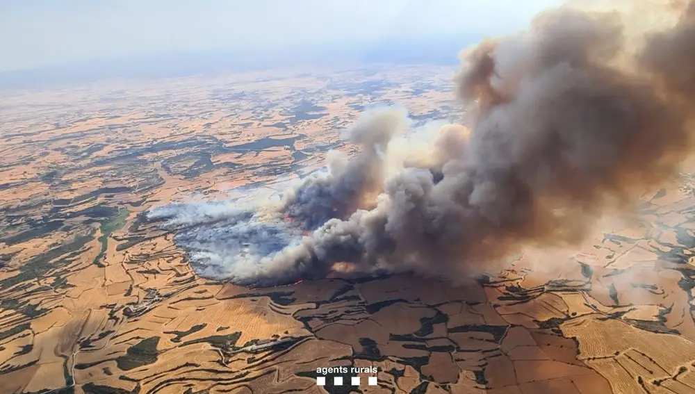 Incencio en Torrefeta i Florejacs (Lleida)